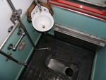 Toilet in Train