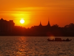 Mekong u Phnom Phenu - Sun set 5