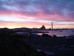 Sun set pod Mount Taranaki 2