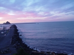 Sun set pod Mount Taranaki 3