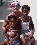 Sever Dominici - ostrov a místní děti