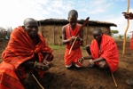 masai Mara rozdělávání ohně 2