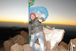 Vrchol Mount Kenya 5199 m.n.m.