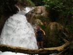 Vodopády  Palenque, póza Jiří