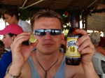 Na obědě v Acapulcu - mexické pivo s citrónem